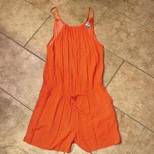 Old Navy orange Romper